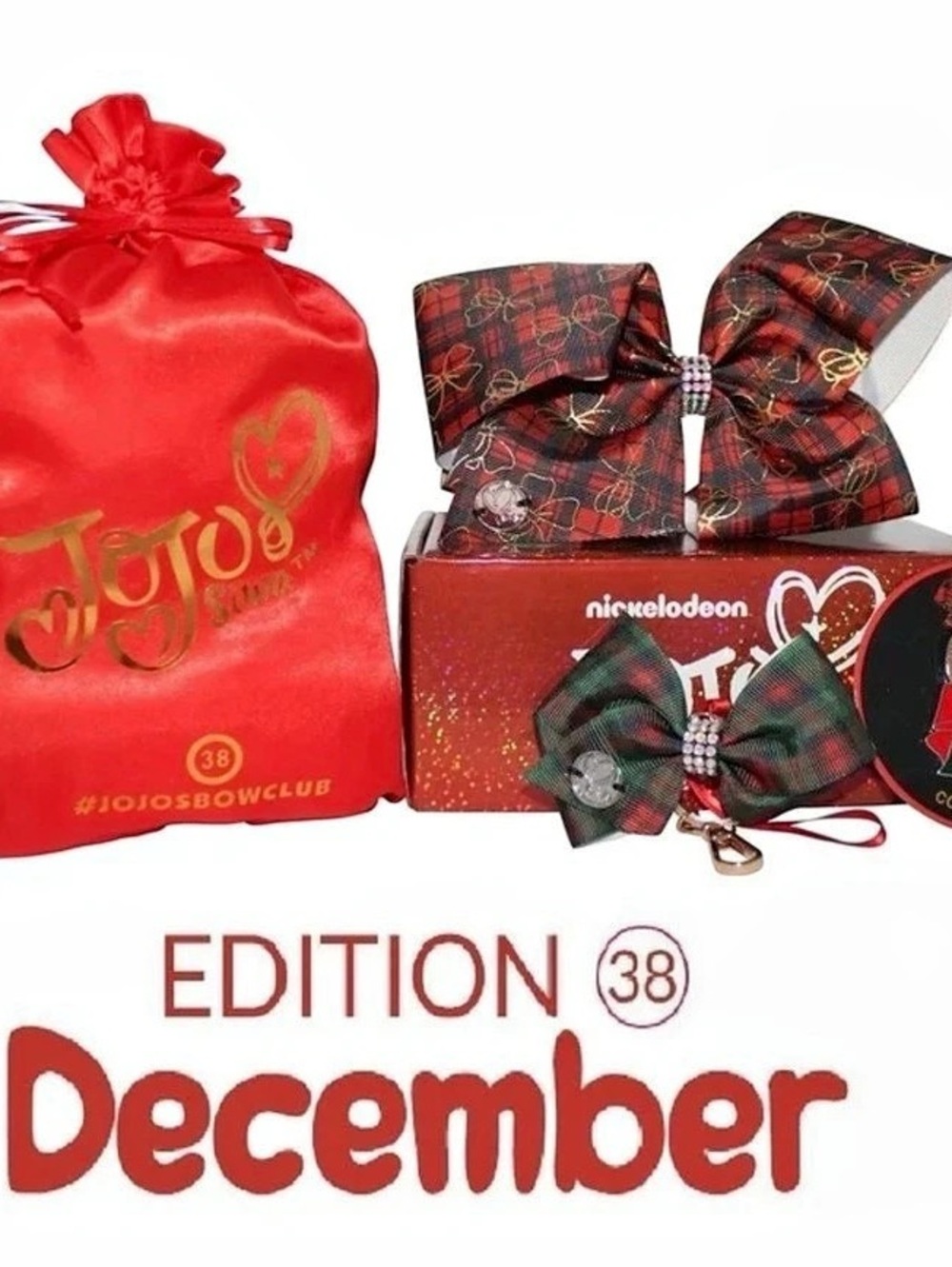 JoJo Siwa Edition 38 December JoJo Siwa Bow Club Bow Club Plaid Gift Set